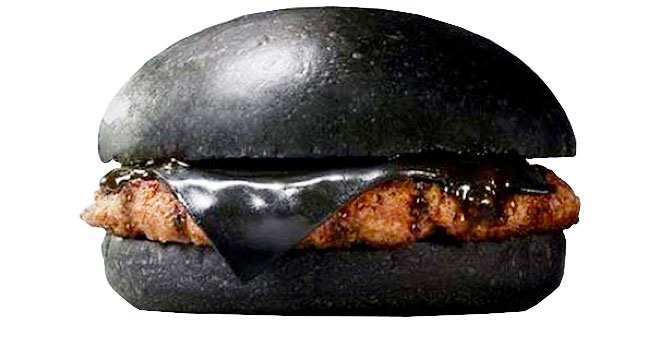 чёрный гамбургер